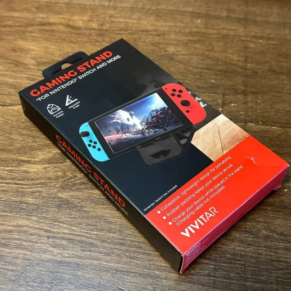 NEW Nintendo Vivitar Collapsible Padded Switch Gaming Stand